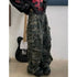 Military Green High Waist Baggy Jeans